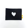 Imperfect Heart Small Pouch - Black