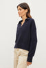 Lucie Cashmere Pullover Sweater- Navy
