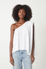 Vienna One Shoulder Top - White
