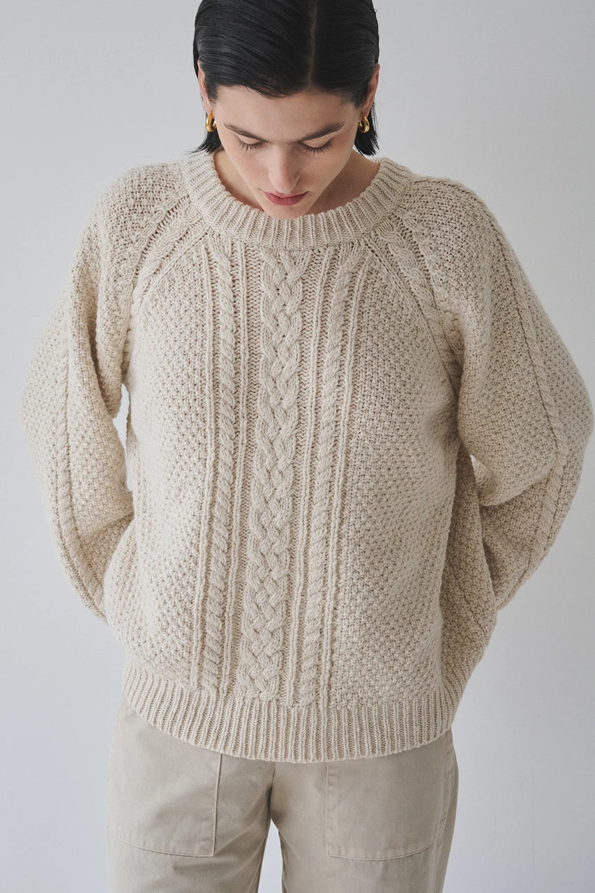 Hermosa Fisherman Cable Sweater