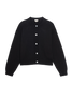 The Cotton Knit Cardigan- Jet