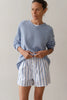 The Pop Boxer- Cornflower Stripe