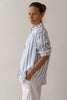 The Pop Shirt- Cornflower Stripe