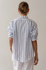 The Pop Shirt- Cornflower Stripe