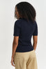 Cable Crew Neck- Evening Blue