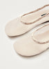 Gill Mesh Ballet Flats - White