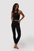 Dream Tech Eco Jersey Crop Tank- Black