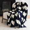 The Imperfect Heart Blanket - Indigo