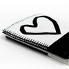 Imperfect Heart Quad Blanket - Black