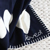 The Imperfect Heart Blanket - Indigo