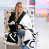 Imperfect Heart Quad Blanket - Black