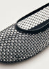 Lorain Mesh Glow Ballet Flats - Black