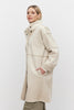Cara Lux Sherpa Coat - Ecru