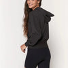 Let Love Light the Way Shrunken Hoodie - Vintage Black