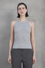 Cruz Modal Rib Tank- Heather Grey