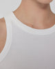 Cruz Modal Rib Tank- White