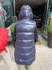 Iria Hooded Vest- Blue Black