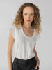 Traveler Twist Tee- White