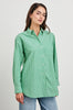 Elsa Shirt - Kelly White Stripe