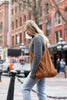 Knot Tote - Dark Brown Suede