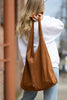 Knot Tote - Dark Brown Suede