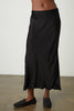 Aubree - Satin Midi Skirt Black