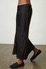 Aubree - Satin Midi Skirt Black