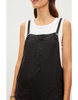 Isabel Woven Linen Jumpsuit - Black