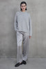 Modesto Silk Charmeuse Pant - Platinum