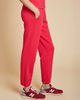 Zuma Organic Fleece Jogger- Ruby