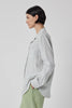 Mulholland Linen Button Up Top - Cement