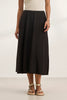 Rachelle Linen Skirt- Black