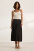 Rachelle Linen Skirt- Black