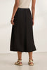 Rachelle Linen Skirt- Black