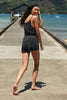 New Moon Short Romper - Vintage Black