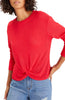 Knotted Tee- Ruby