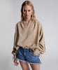 Johnny Lace Up Denim Shirt-Stone