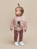 Ribbed Leggings - Burgundy