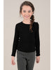 Knitted Crew Neck Sweater - Black w/ Bow (Mommy & Me option)