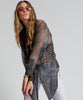 Dilema Sheer Utility Shirt- Animal