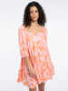 Weekender Babydoll Dress- Melon Field