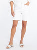 Boy Cut Bermuda Short - White