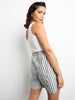 Poplin Paper Bag Short-Optic Stripe