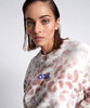 OTS Commuter Crop Sweater- Pink Animal