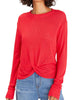Knotted Tee- Ruby