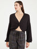 Plot Twist Knit Top - Black