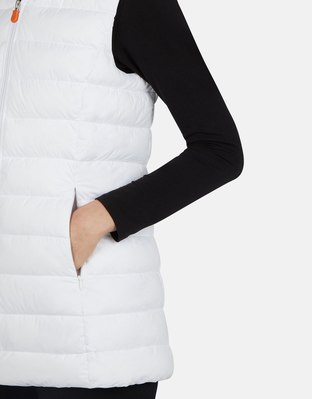 Sold Hooded Vest - White