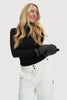 Elsa Puffer Mittens - Black