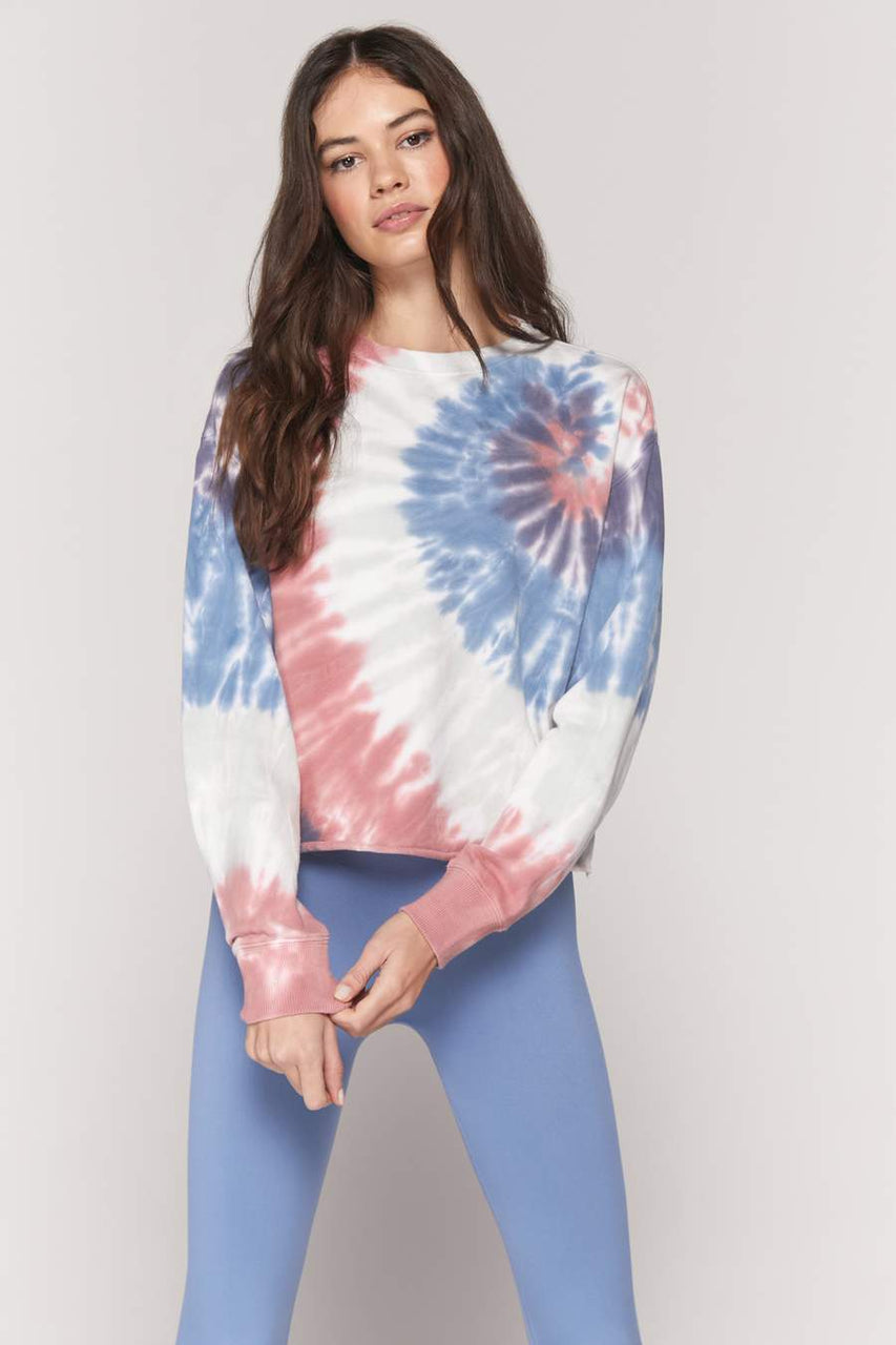 Mazzy Pullover - Seascape Spiral Tie Dye