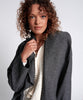 Herringbone Blanket Coat- Grey